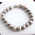 grey pearl bracelets with 925 sterling silver clasp Pearl-jewelry-88-0072